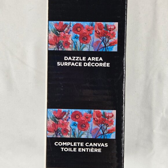 Diamond Dotz "Poppies" Triptych 3 Canvas Series Each Canvas is 11" x 14" New - Picture 11 of 12